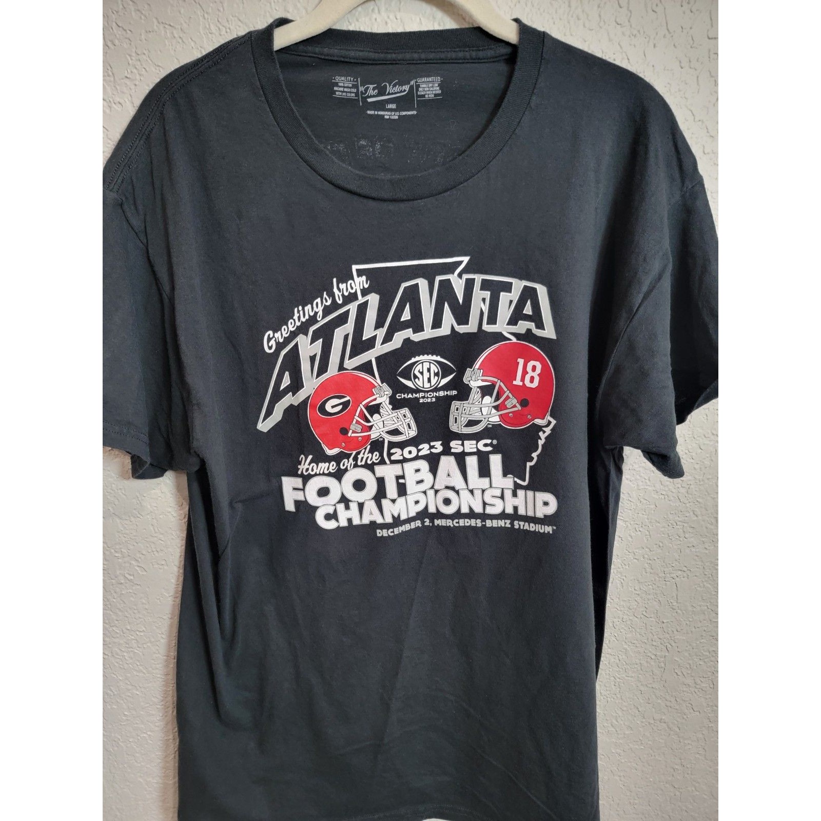 VintageStyle Atlanta Football Sec Championship 2023 TShirt Black Large